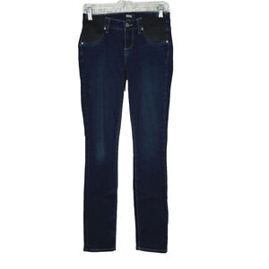 Paige Jeans Womens 2 25" Maternity Blue Skyline Skinny Dark Wash Casual Everyday